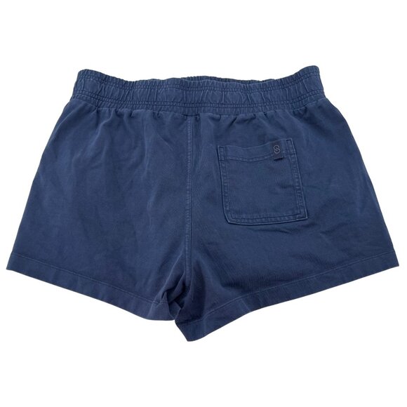 Calia Women's Large Navy Knit Elastic Waist Shorts - Picture 7 of 7